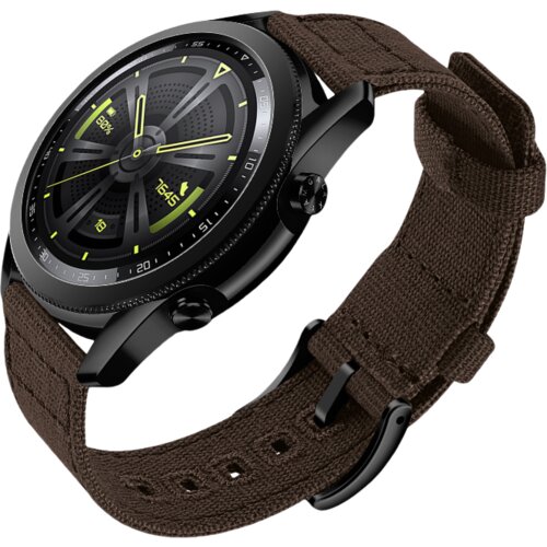 INF Tkana pašček za uro s hitrim sproščanjem za Huawei GT4 Brown 22 mm, (22103110) Cene