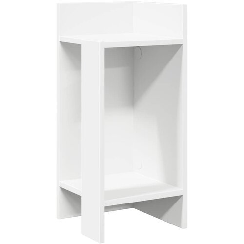 VidaXL Stranske mize s polico 2 kosa bela 25,5x27x60 cm, (22056435) Slike