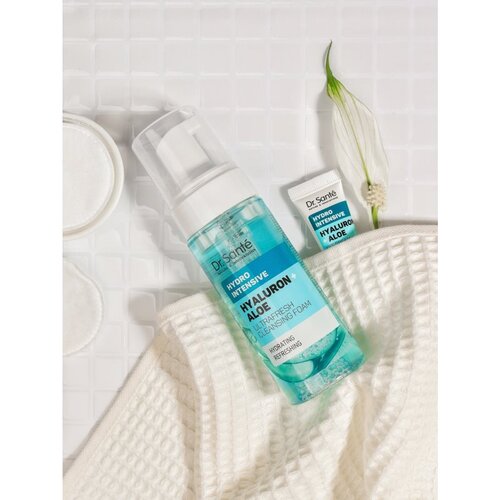 Dr. Sant&amp;eacute; Hydro Intensive Hyaluron + Aloe hidratantna pjena za či&amp;scaron;ćenje za sve tipove kože 150 ml Slike