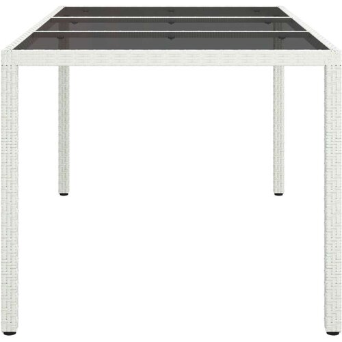 vidaXL Vrtni stol Bijela 150x90x75 cm Poli Ratan Cene
