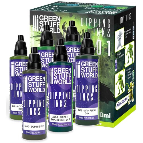 Green Stuff World Speed Paint Set - Dipping Inks Collection 01 | Set Brzih Boja Slike