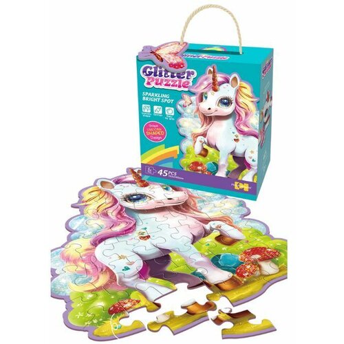  Puzzle unicorn glitter 45 pcs 88950z ( 91/71780 ) Cene