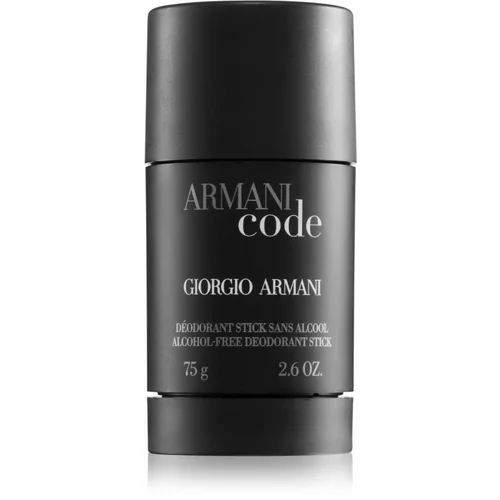 Giorgio Armani Code deodorant v stiku brez aluminija 75 ml za moške