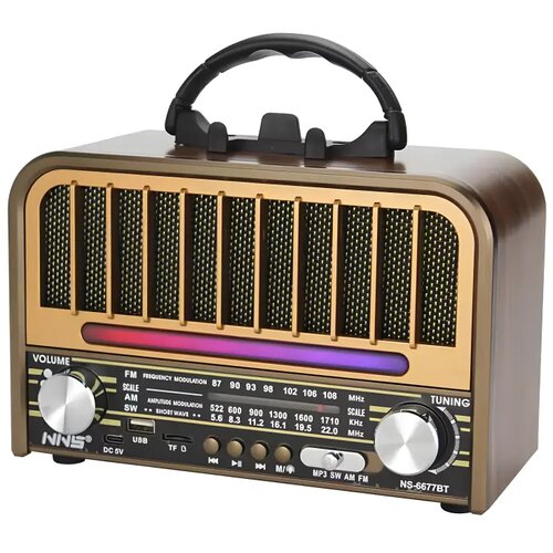 Retro fm radio NS-6677BT za dom i radni prostor Cene