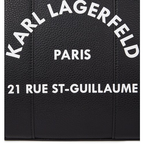 Karl Lagerfeld Ročna torbica črna / bela Slike