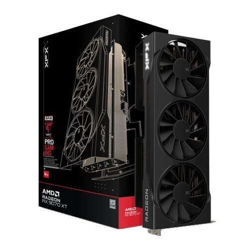 XFX Swift AMD Radeon RX 9070XT Triple fan Gaming Edition with 16GB GDDR6 HDMI 3xDP, AMD RDNA 4 ( RX-97TSWF3B9 ) Cene