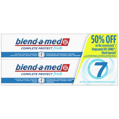 Blend a Med blendamed complete protect extra fresh pasta za zube, 2 x 100 ml promo Slike