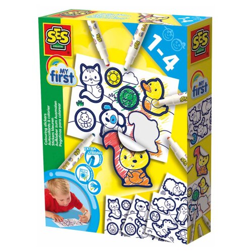 Ses Igračka kreativni set naljepnice za bojenje 14475 Slike