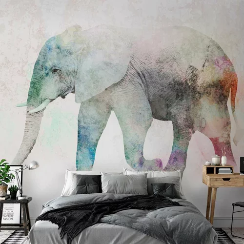  tapeta - Painted Elephant 250x175