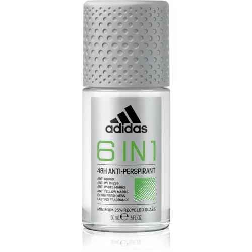 Adidas Cool & Dry 6 in 1 antiperspirant roll-on za moške 50 ml