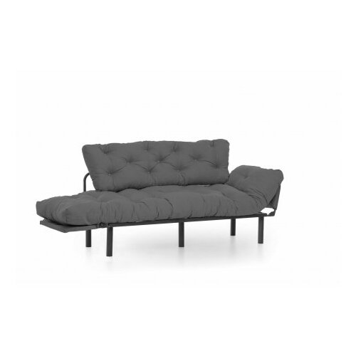  Sklopiva sofa Nitta 185x85x70cm Siva Slike