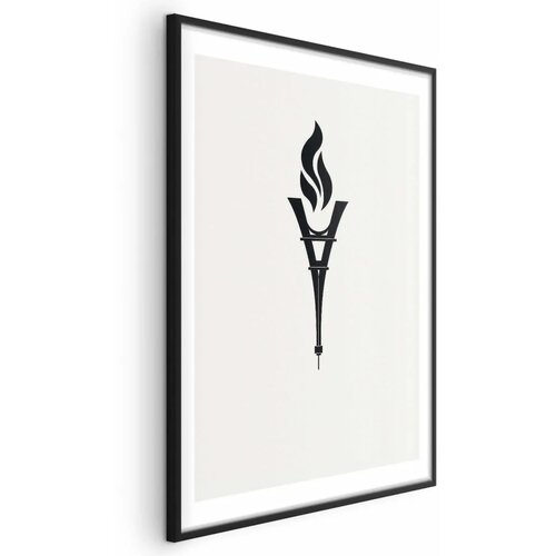  Plakat - Torch Shaped Like the Eiffel Tower 40x60 Crni okvir s margom Cene