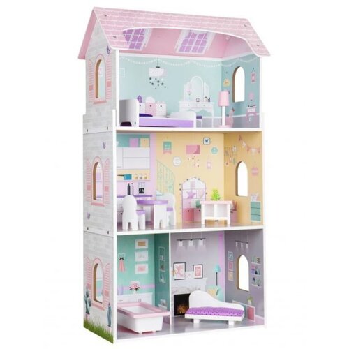 ECO TOYS drvena kućica za lutke Blueberry Residence Cene