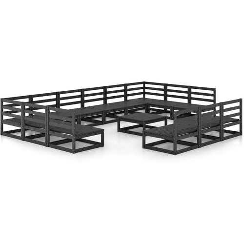  14-dijelna vrtna garnitura od masivne borovine Cijene