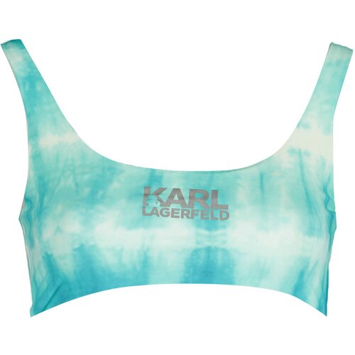 KARL LAGERFELD BEACHWEAR TOP WOMEN'S SWIMSUIT BLUE Cene