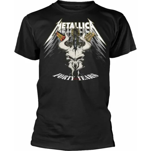 Metallica Majica 40th Anniversary Forty Years Unisex Black M