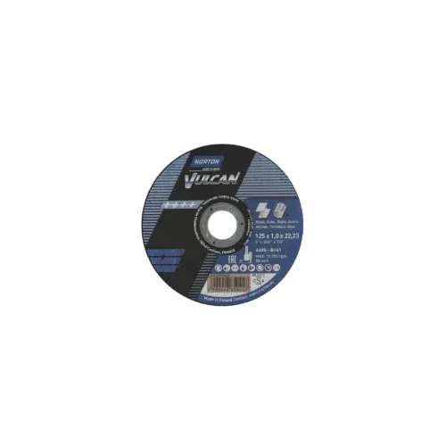 Norton rezna ploča VULCAN INOX 125 x 1 x 22.23 mm