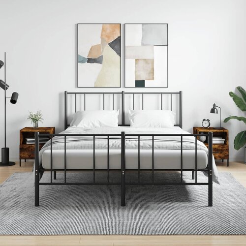 vidaXL Noćni ormarići 2 kom boja hrasta 40x35x47 5cm konstruirano drvo Cijene