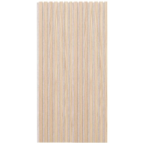  Akustični panel MDF hrast/bež filc 121 x 2 x 61 cm Slike