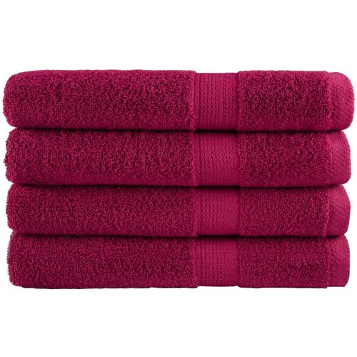 Furnova Premium brisače za savno SOLUND 4 kosi bordo 80x200 cm 600 g/m2, (21916593) Cene
