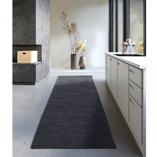 Villeroy &amp;amp; Boch Temno siv ročno tkan volnen tekač 80x200 cm Francois &amp;ndash; Slike