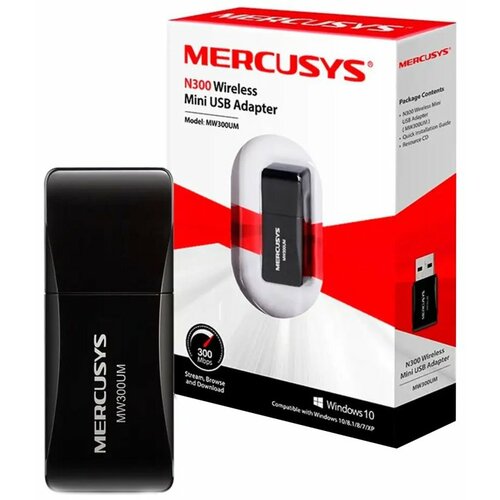 Mercusys MW300UM N300 WIRELESS MINI USB Slike