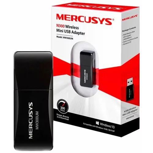 Mercusys N300 300mbps (mw300um) brezžični usb mini adapter