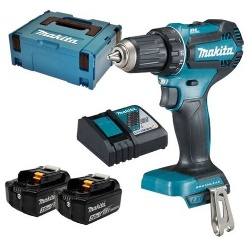 Makita akumulatorska bušilica-odvijač DDF485RFJ (2 x BL1830B, kofer, punjač) Cijene