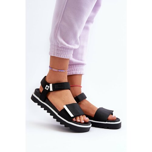 Big Star Women's Platform Sandals Black Cene