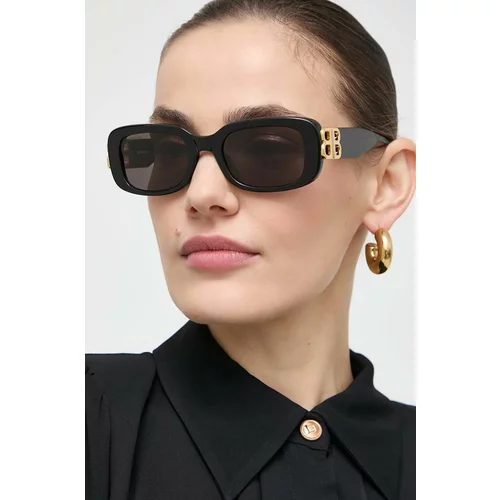Balenciaga Sončna očala ženski, črna barva