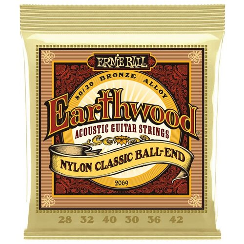 Ernie Ball Žice za klasičnu gitaru 2069 Earthwood, 0.28-0.42 Slike