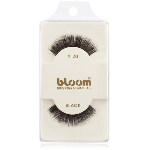Bloom Natural lepilne trepalnice iz naravnih las No. 20 (Black) 1 cm Cene