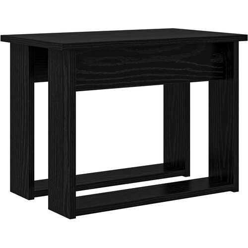  Set stolića za kavu 2 pcs Crni hrast Konstruirano drvo Slike