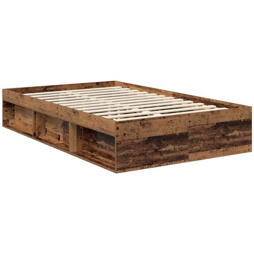  Okvir za krevet s uzglavljem Staro drvo 120 x 200 cm Slike