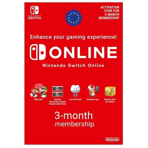NINTENDO SWITCH Online Individual Membership 3 Months EUROPE Cijene