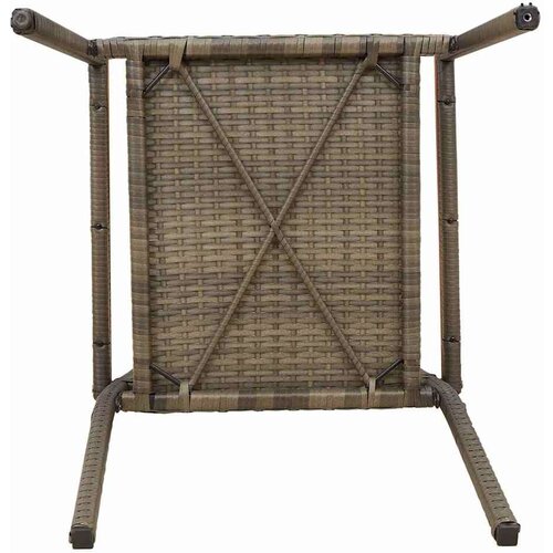  Vanjske Stolice 4 pcs Siva smeđa Slike