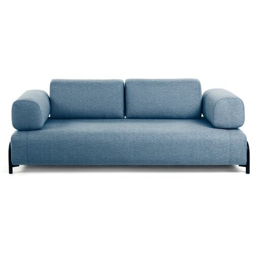 Kave Home Plava sofa s malim prostorom za odlaganje Compo Slike