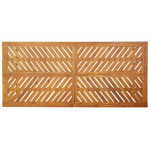  Vrtni set za objed 7 kom. Smeđa 200 x 90 x 74 cm Slike