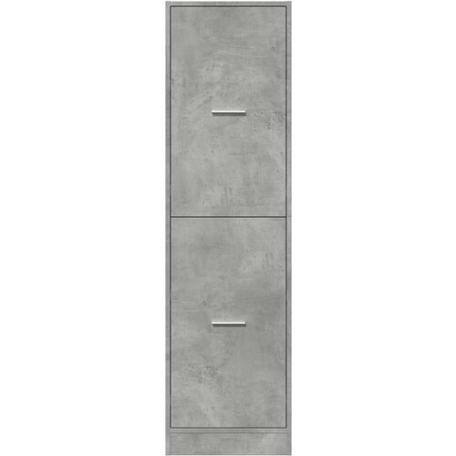 VidaXL Ormarić za lijekove boja betona 40x41x144,5cm konstruirano drvo Slike