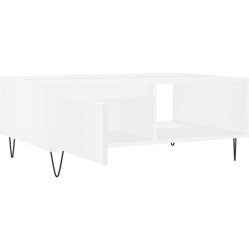  Stolić za kavu bijeli 90 x 60 x 35 cm od konstruiranog drva Bijela Slike