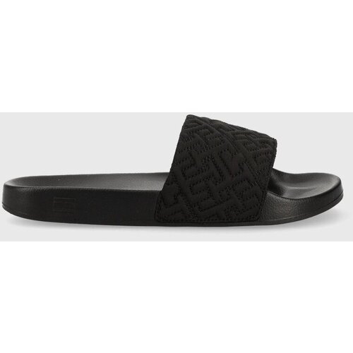 Tommy Hilfiger Natikači TH ELEVATED SLIDE ženski, črna barva, FW0FW07422 Slike