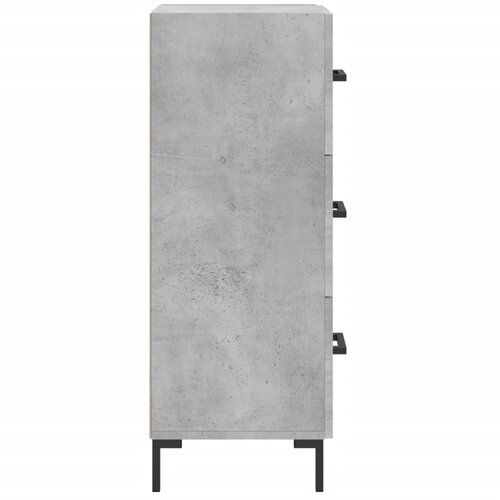  Komoda siva boja betona 34,5x34x90 cm od konstruiranog drva Slike