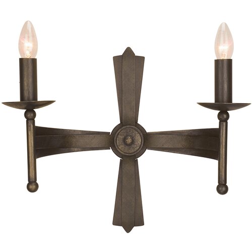 Elstead Lighting Elstead Cromwell Stenska svetilka za notranjo uporabo, 2 sveči, stara bronasta, E14, (22098928) Cene