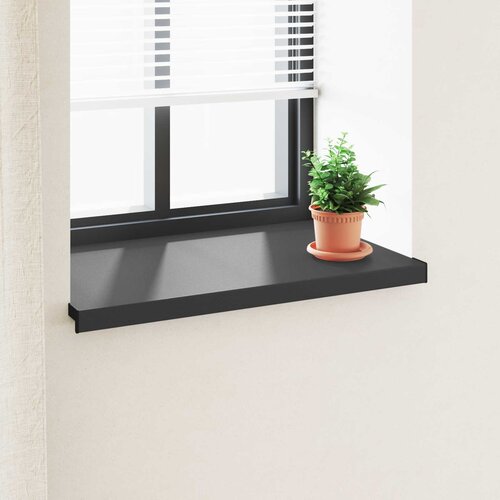  Prozorska klupčica Crno s drvenim uzorkom 80 x 50 x 4,5 cm PVC Cijene