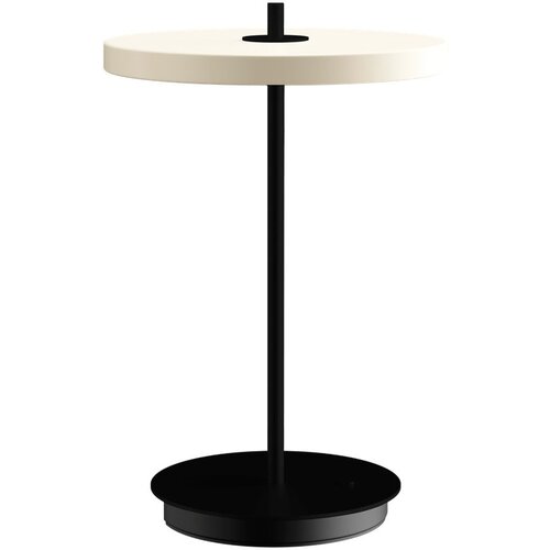 UMAGE Črno-bela kovinska LED namizna svetilka s kovinskim senčilom (višina 31 cm) Asteria Move – Cene