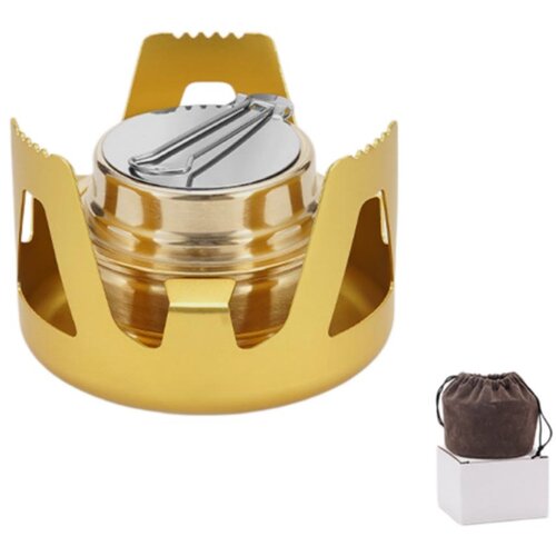 INF Prenosen bakren alkoholni gorilnik z aluminijastim stojalom Gold, (5000249157) Cene