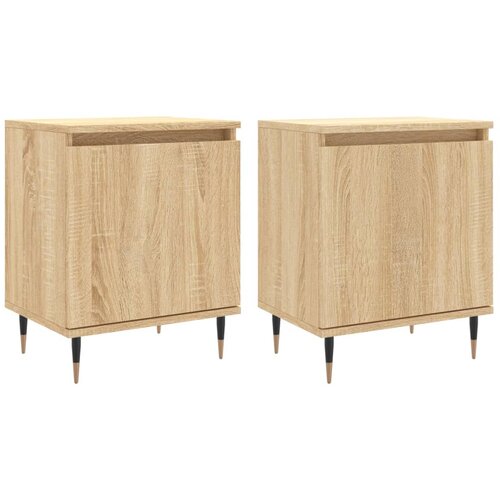 Maison Chic Dvo delni komplet Nočne omarice - Nočne mize sonoma hrast 40x30x50 cm inženirski les, (21689096) Slike
