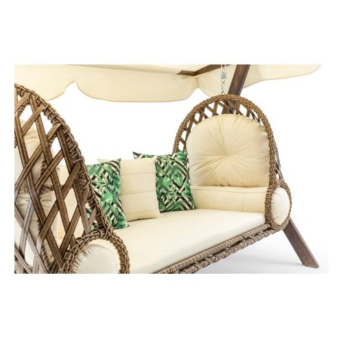 Hanah home saltanat - cream cream garden triple swing chair Cene