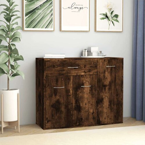  Komoda boja dimljenog hrasta 88x30x70 cm od konstruiranog drva Cijene