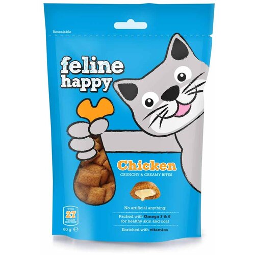 Mark + Chappell Feline Happy poslastica za mačke - Piletina 60g Cene